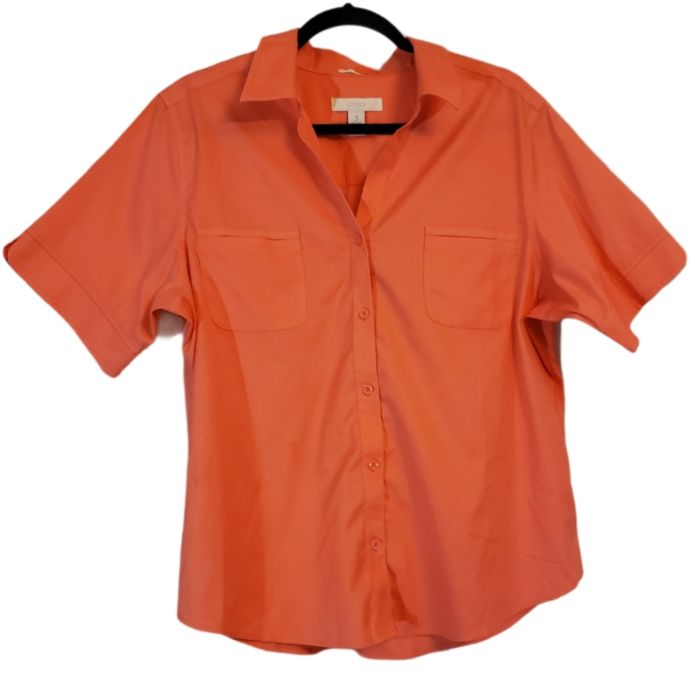 Chico's No-Iron Casual Camp Shirt